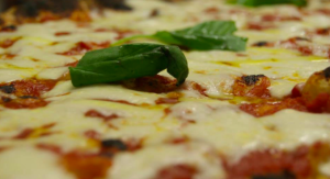 Tricolor pizza and the colors of the Italian flag