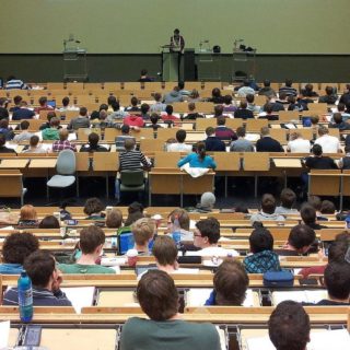 university classroom CRM students