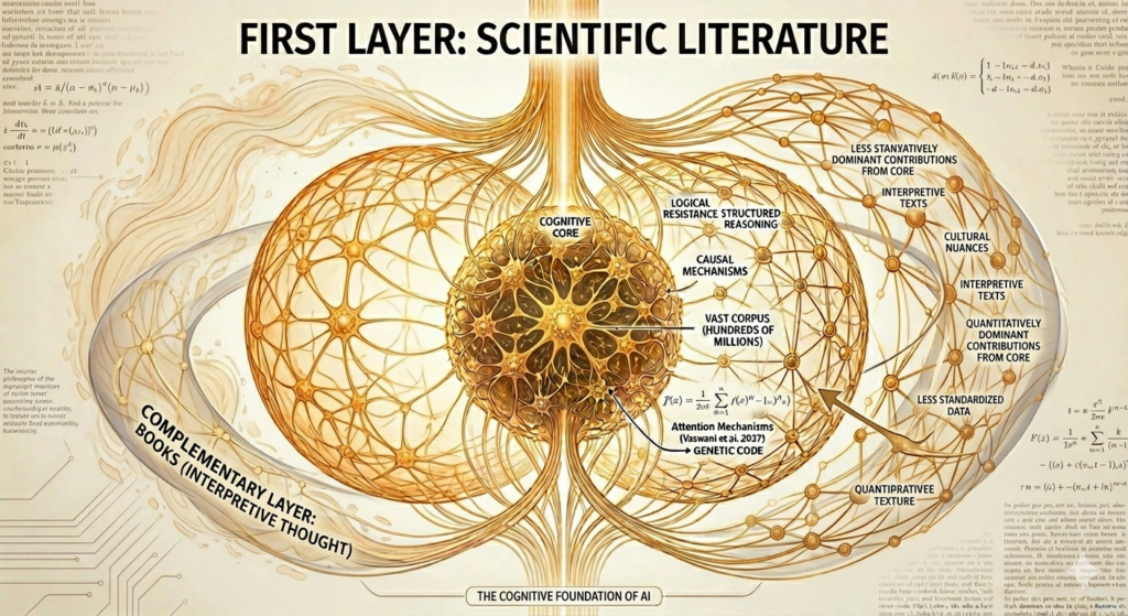 AI is Education: The Organism That Built Itself 1 The first layer of AI training data: scientific literature as the cognitive core