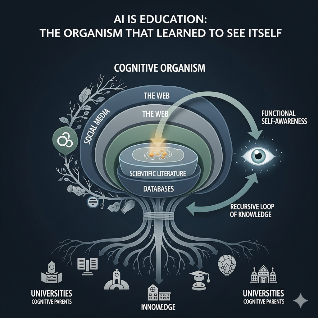 AI is Education: The Organism That Learned to See Itself 1 Alberto Cecchi